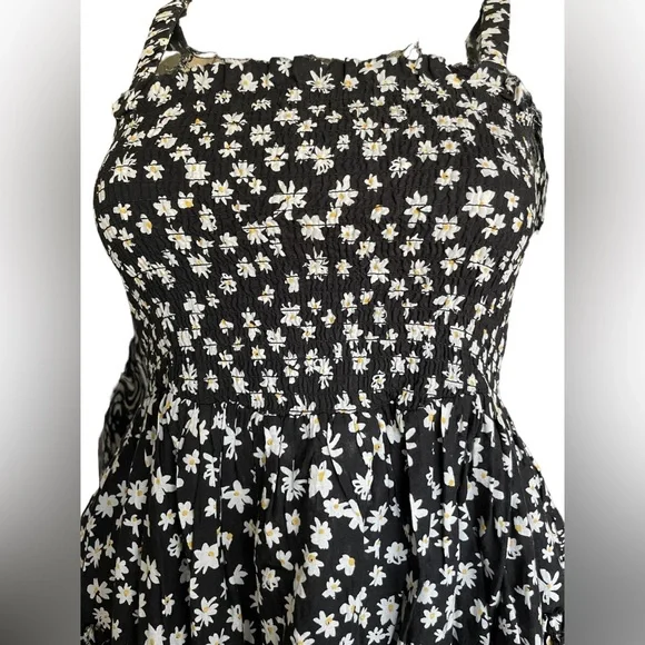 ASOS Floral Backless Layered Flared Dress Sz 2 - Picture 2 of 6